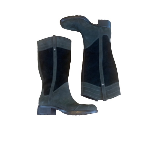 Timberland Chas St Black Leather & Suede Knee High Riding Boots Size 6.5 - Picture 14 of 15